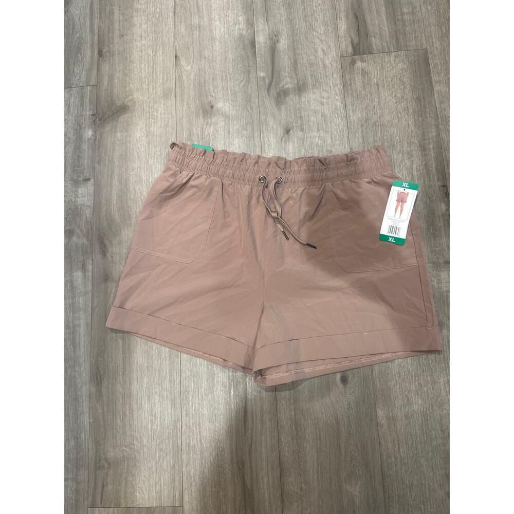 Danskin Paper Bag Shorts Pink & Green Women's Size XL - Picture 13 of 16